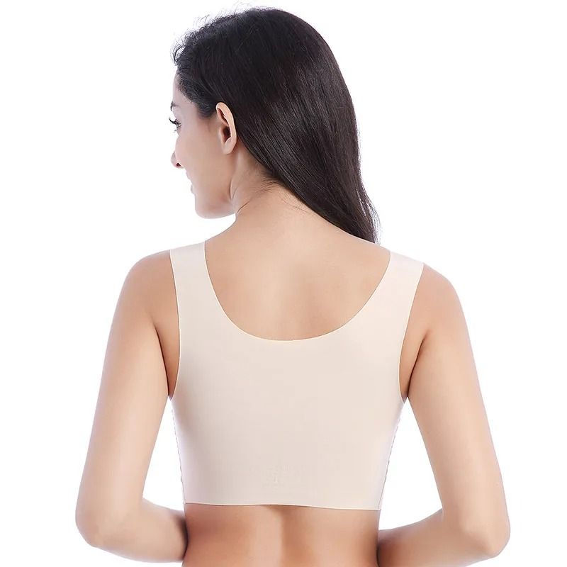 Seamless Nursing Bra Plus Size Adjustable Sleep Bra With Soft Padding 4