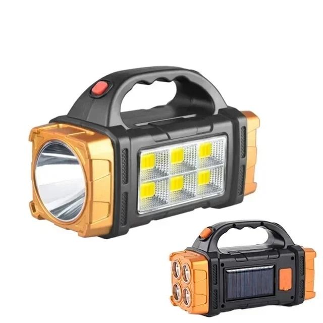 Powerful LED Flashlight USB And Solar Rechargeable Outdoor Camping Torch 9