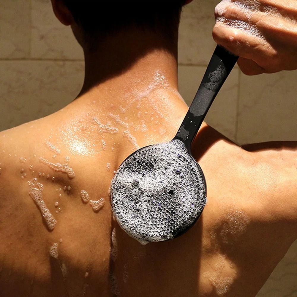 Bath Back Brush With Handle And Exfoliating Shower Sponge 5