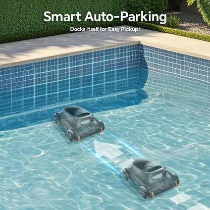 Seauto SAT 10 Robotic Pool Cleaner Cordless Vacuum With 180 Minute Runtime For Pools Up To 2000 Sq  4