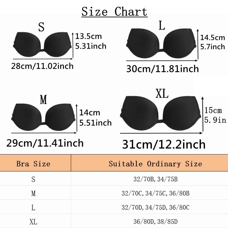 Backless Front Closure Push Up Bra With Transparent Multiway Straps 4