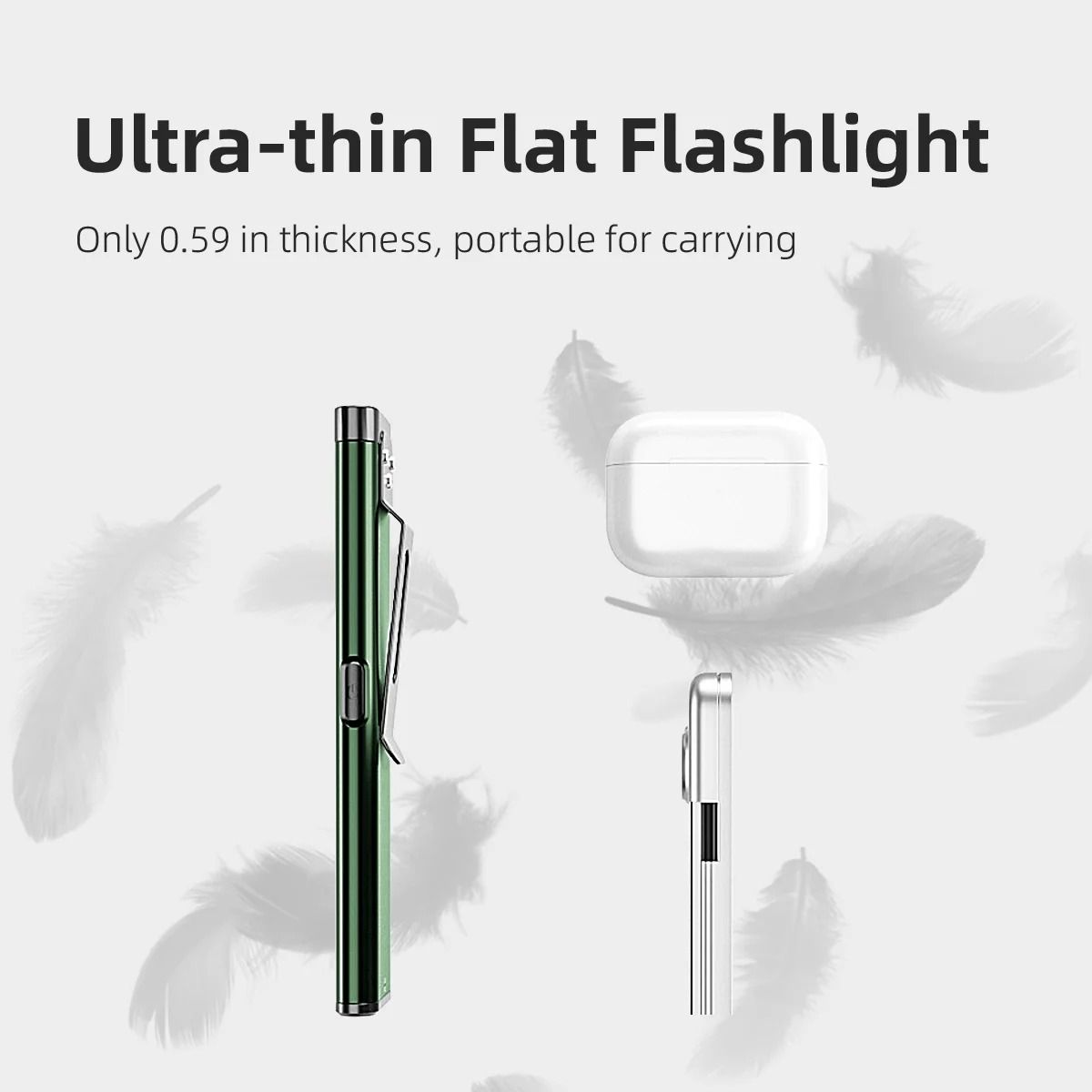 Mini LED Keychain Flashlight 450 Lumens Portable Rechargeable Pocket Torch With Magnet 4