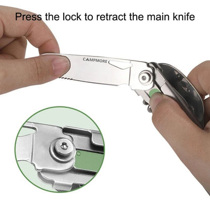 Portable Camping Cutlery Set Foldable Knife Fork Spoon With Bottle Opener 4