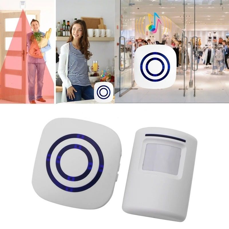 Wireless Motion Sensor Door Chime Alert Alarm Detector Welcome Bell