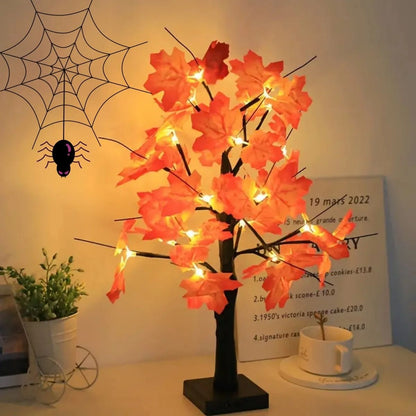24 LED Birch Tree Table Lamp Artificial Branch Light Decor 2