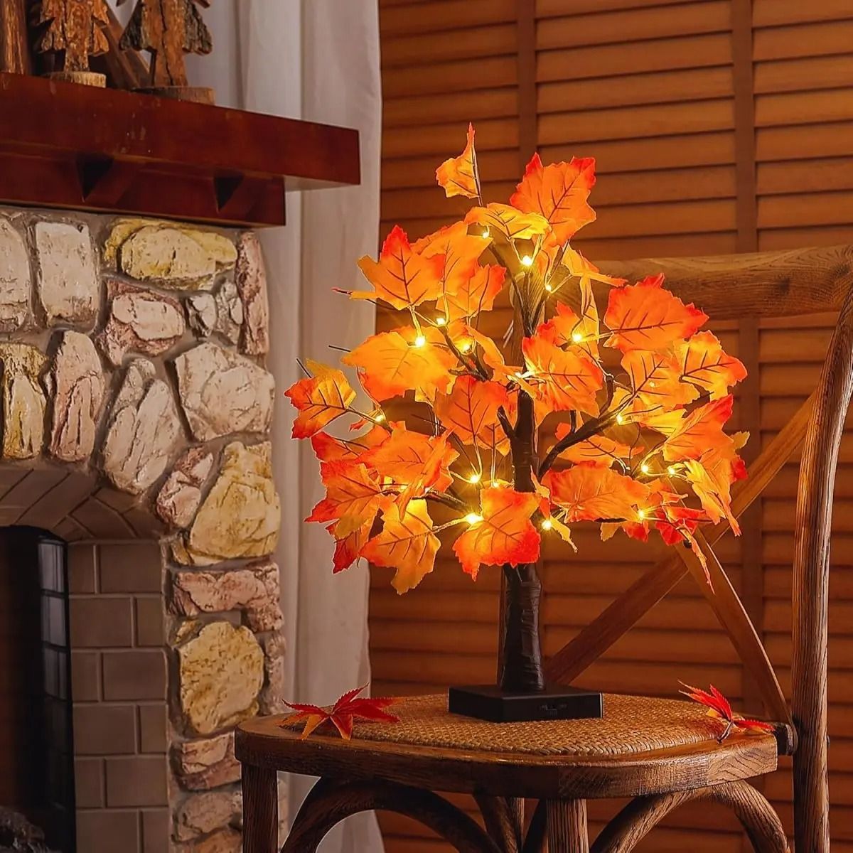 24 LED Birch Tree Table Lamp Artificial Branch Light Decor 3