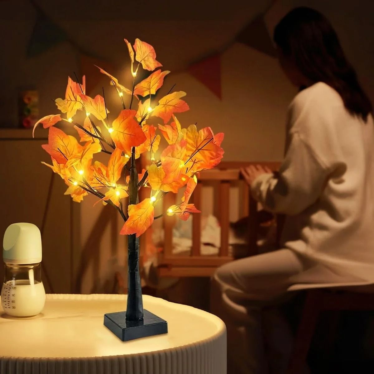 24 LED Birch Tree Table Lamp Artificial Branch Light Decor 4