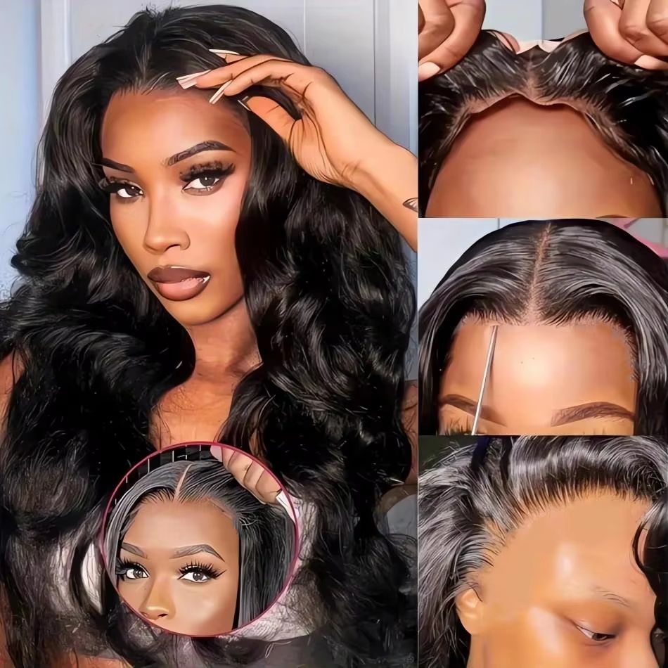 Body Wave Human Hair Wig – Glueless Lace Front Wig with 5x5 Lace Frontal or 4x4 Brazilian Closure, Ready to Wear