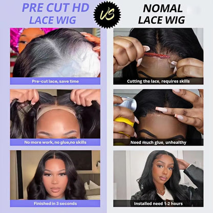 Body Wave Human Hair Wig  Glueless Lace Front Wig With 5x5 Lace Frontal Or 4x4 Brazilian Closure Re 2