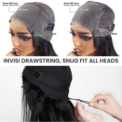 Body Wave Human Hair Wig  Glueless Lace Front Wig With 5x5 Lace Frontal Or 4x4 Brazilian Closure Re 4