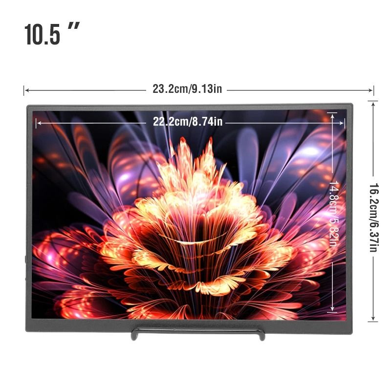 Portable 105 Inch Monitor 1920x1280 HDR Low Blue Light With Dual Type C And HDMI 1