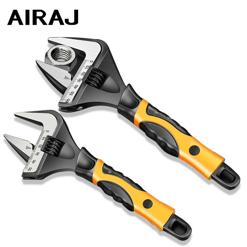 Adjustable Wrench Stainless Steel Universal Spanner for Plumbing and Household Repair