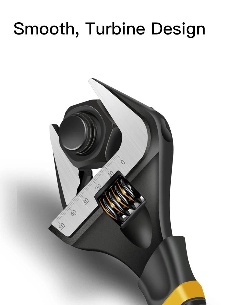 Adjustable Wrench Stainless Steel Universal Spanner For Plumbing And Household Repair 3