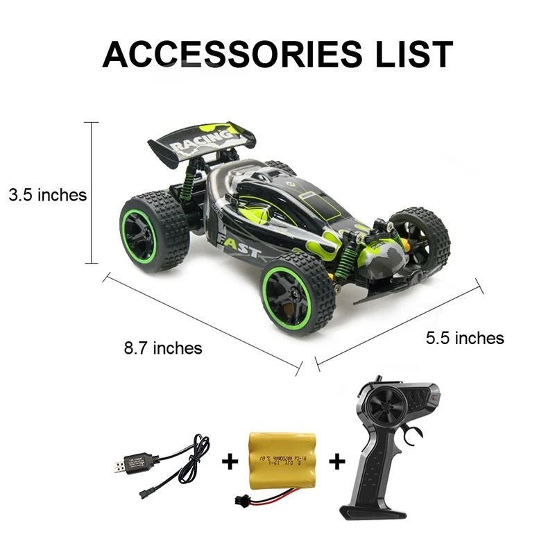 High Speed 1 18 RC Car 20kmh Remote Control Drift Car With Rechargeable Battery 9