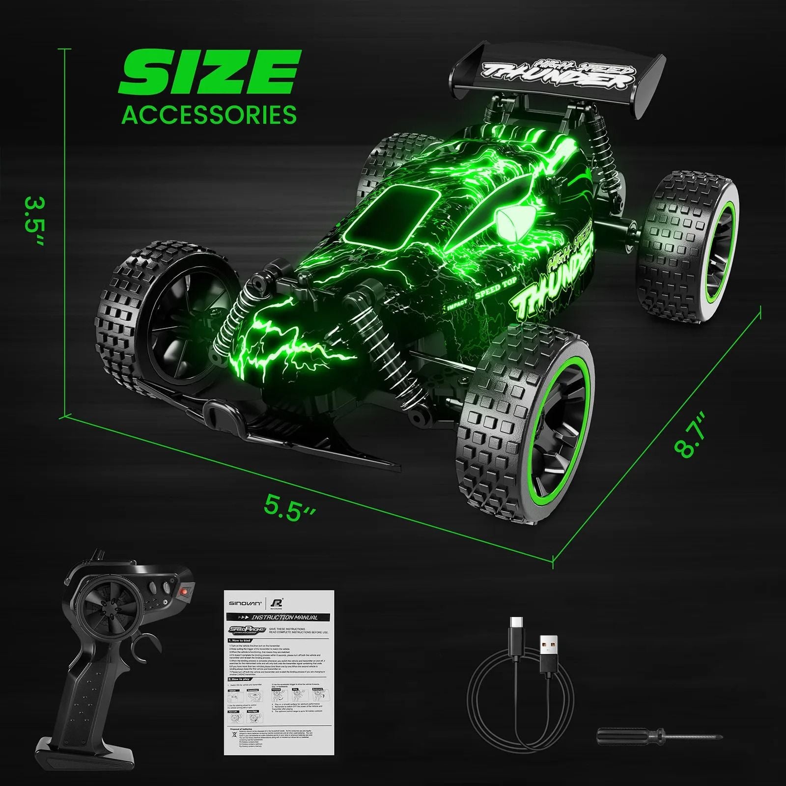 High Speed 1 18 RC Car 20kmh Remote Control Drift Car With Rechargeable Battery 17