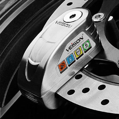 Motorcycle Alarm Disc Brake Lock 130DB Waterproof Anti Theft Security Padlock 3