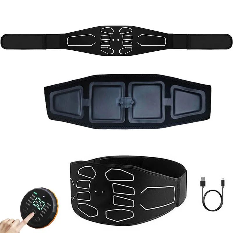 Abdominal Massager Waist Belt 120cm Fitness Muscle Training Toner