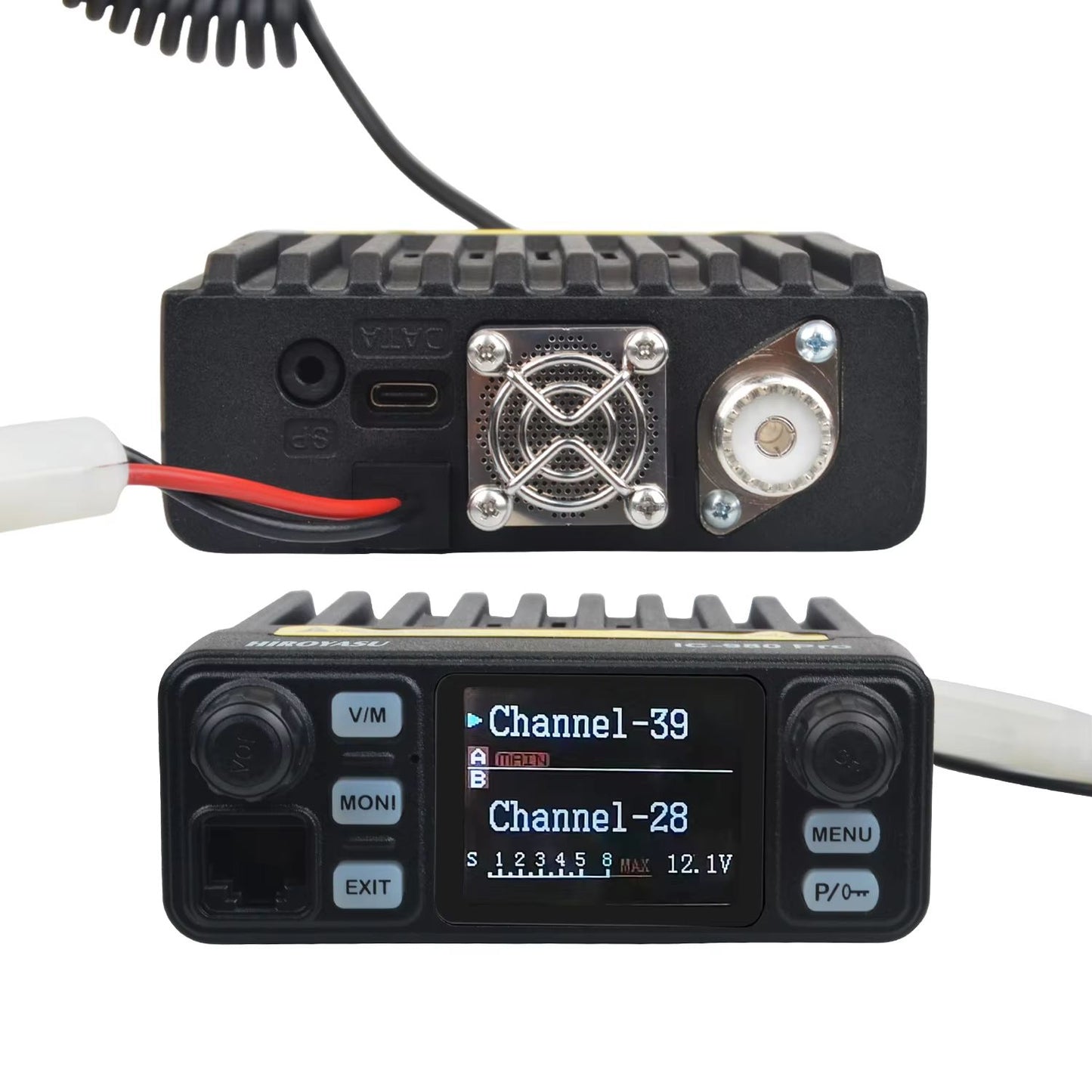 HIROYASU IC980 Pro Dual Band Mobile Radio  25W UHFVHF Walkie Talkie With AI Noise Reduction 1