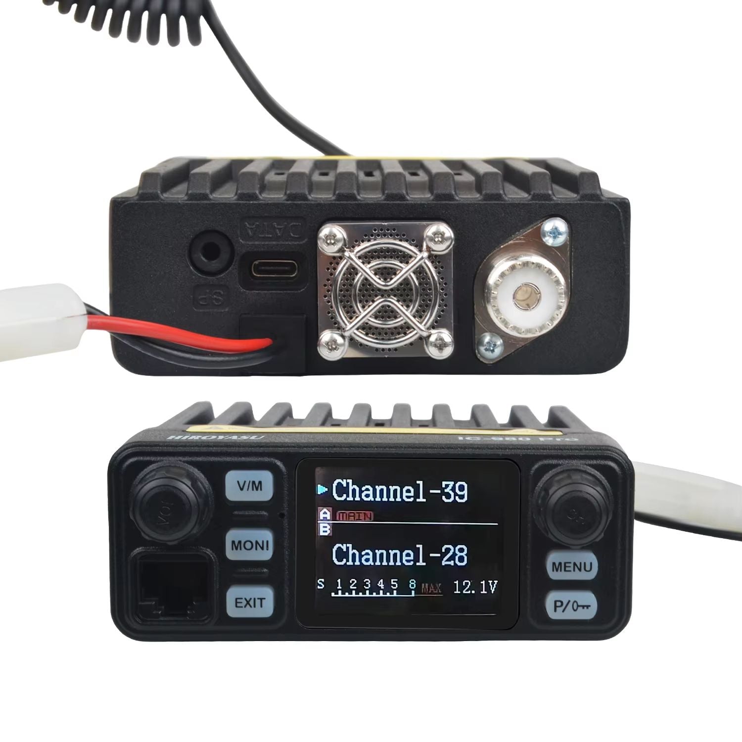 HIROYASU IC980 Pro Dual Band Mobile Radio  25W UHFVHF Walkie Talkie With AI Noise Reduction 1