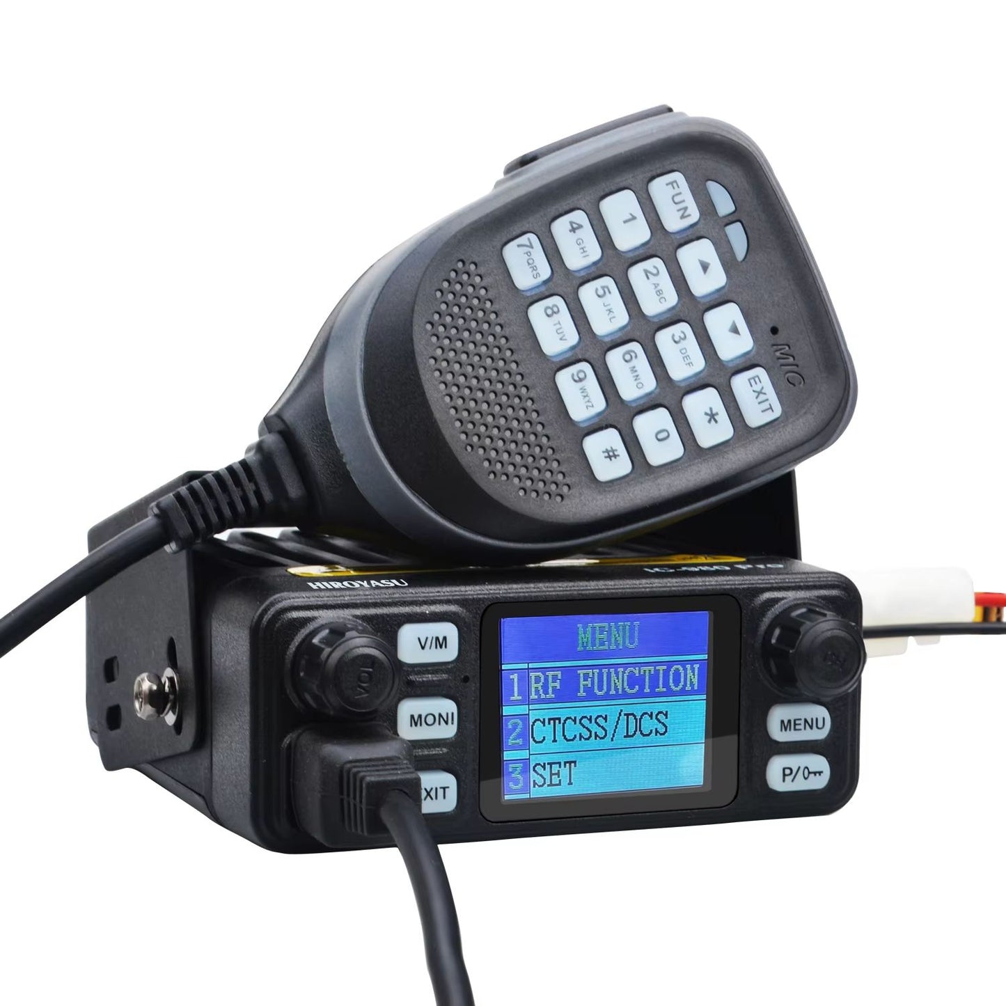 HIROYASU IC980 Pro Dual Band Mobile Radio  25W UHFVHF Walkie Talkie With AI Noise Reduction 3