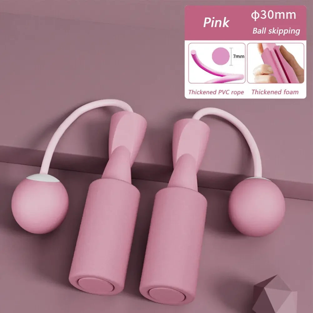Cordless Skipping Rope With Heavy Ball Fast Jump Rope For Men  Women Portable Fitness Tool For Yoga 3