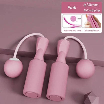 Cordless Skipping Rope With Heavy Ball Fast Jump Rope For Men  Women Portable Fitness Tool For Yoga 3