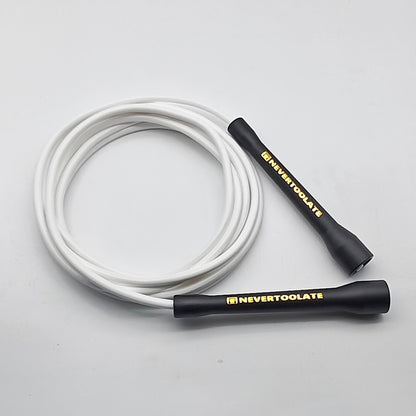 Boxing Rope Nylon Core PVC Fitness Skip Jump Rope for Double Unders, Smooth Workout Backup Rope with Overgrip