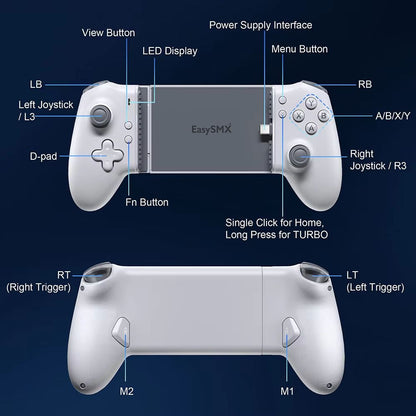 EasySMX M15 Mobile Game Controller  TypeC Hall Effect Mechanical Gamepad For Android IPhone 1516  C 3