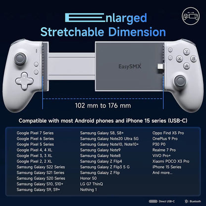 EasySMX M15 Mobile Game Controller  TypeC Hall Effect Mechanical Gamepad For Android IPhone 1516  C 4