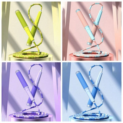 Durable Adjustable Soft Beaded Skipping Rope, Lightweight, Tangle-Free Training Jump Rope with Strong Flexibility