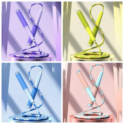 Durable Adjustable Soft Beaded Skipping Rope, Lightweight, Tangle-Free Training Jump Rope with Strong Flexibility