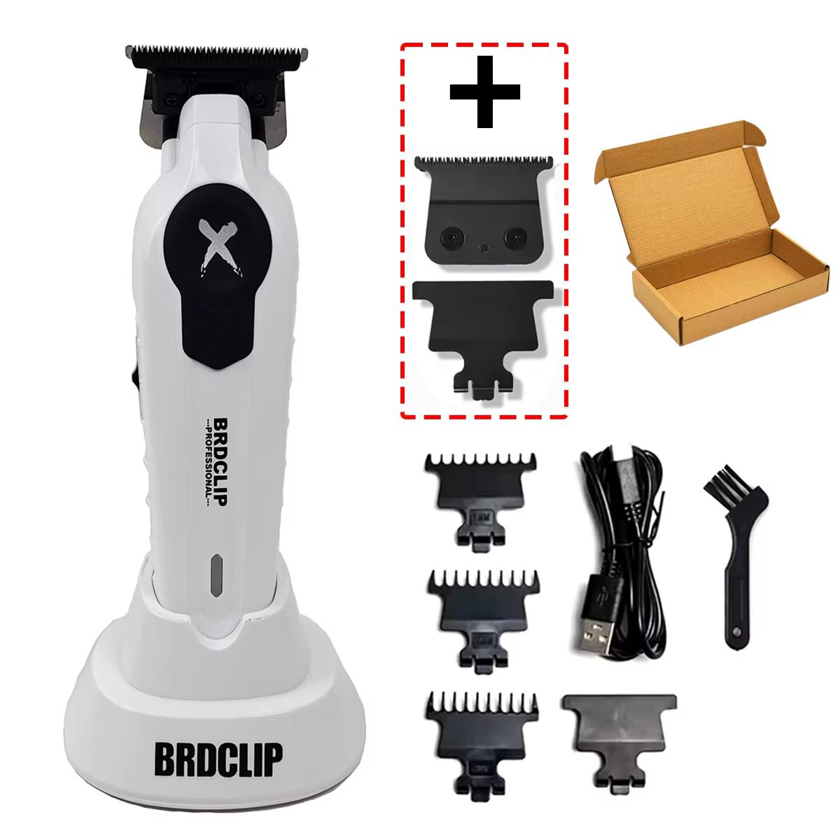 BRDCLIP X Series Professional Hair Trimmer  7700RPM Electric Clipper With DLC Blade For Precision F 10