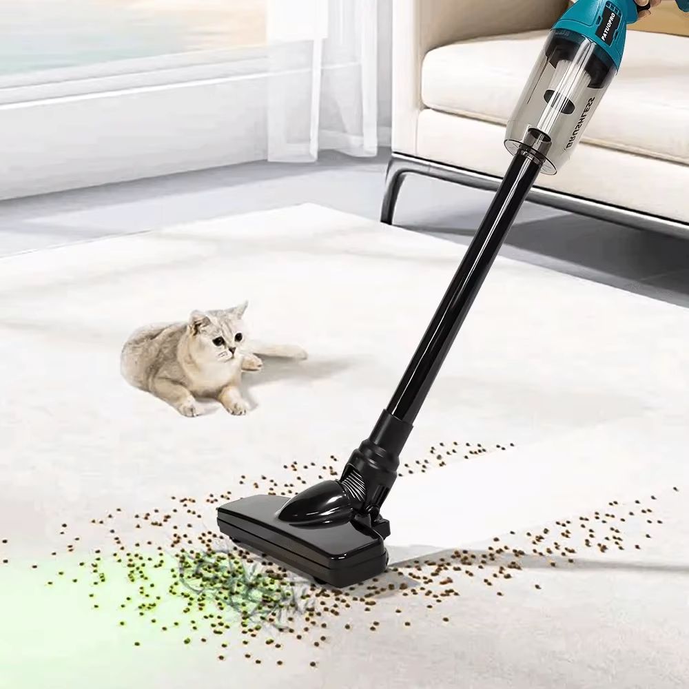 250W Brushless Cordless Vacuum Cleaner  18V Rechargeable Dust Collector Compatible With Makita Batt 5