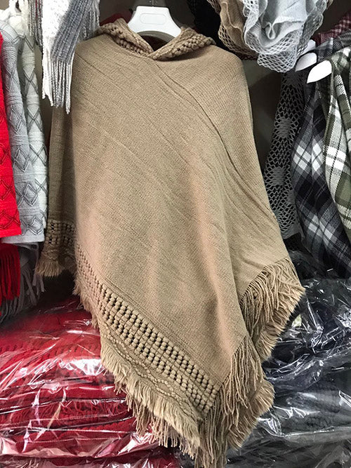 Stylish New Women Ladies Tassel Cape Coat Fringe Poncho Oblique Stripe Coat Bohemian Shawl Scarf Co 6