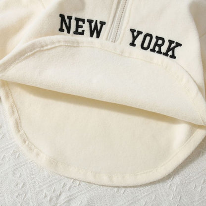 Autumn Winter Newborn Baby Sweatshirt Cotton Top 1-3Y Casual Loose Fit Letter Print Long Sleeve Baby Pullover