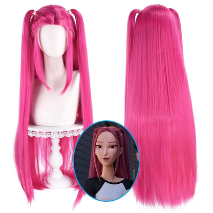KPop Demon Hunters Cosplay Wigs Rumi Mira Zoey Character Wigs For Halloween AnimeCon  Costume Dress