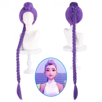 KPop Demon Hunters Cosplay Wigs Rumi Mira Zoey Character Wigs For Halloween AnimeCon  Costume Dress