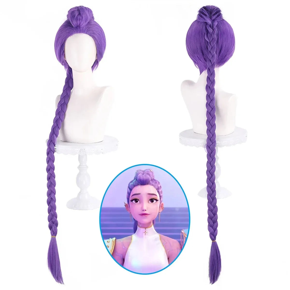 KPop Demon Hunters Cosplay Wigs Rumi Mira Zoey Character Wigs For Halloween AnimeCon  Costume Dress