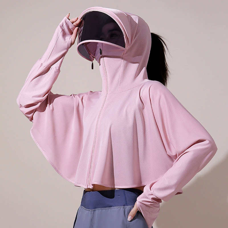 Breathable Ice Silk Summer Sun-protective Womens Clothing, Thin UV Protection Ladies Cloak & Cape Smock for Women