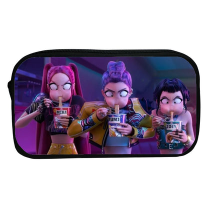 Demon Hunters KPop School Pencil Case Large Retro Zipper Pouch For Boys  Girls To Organize Pens Mar 4