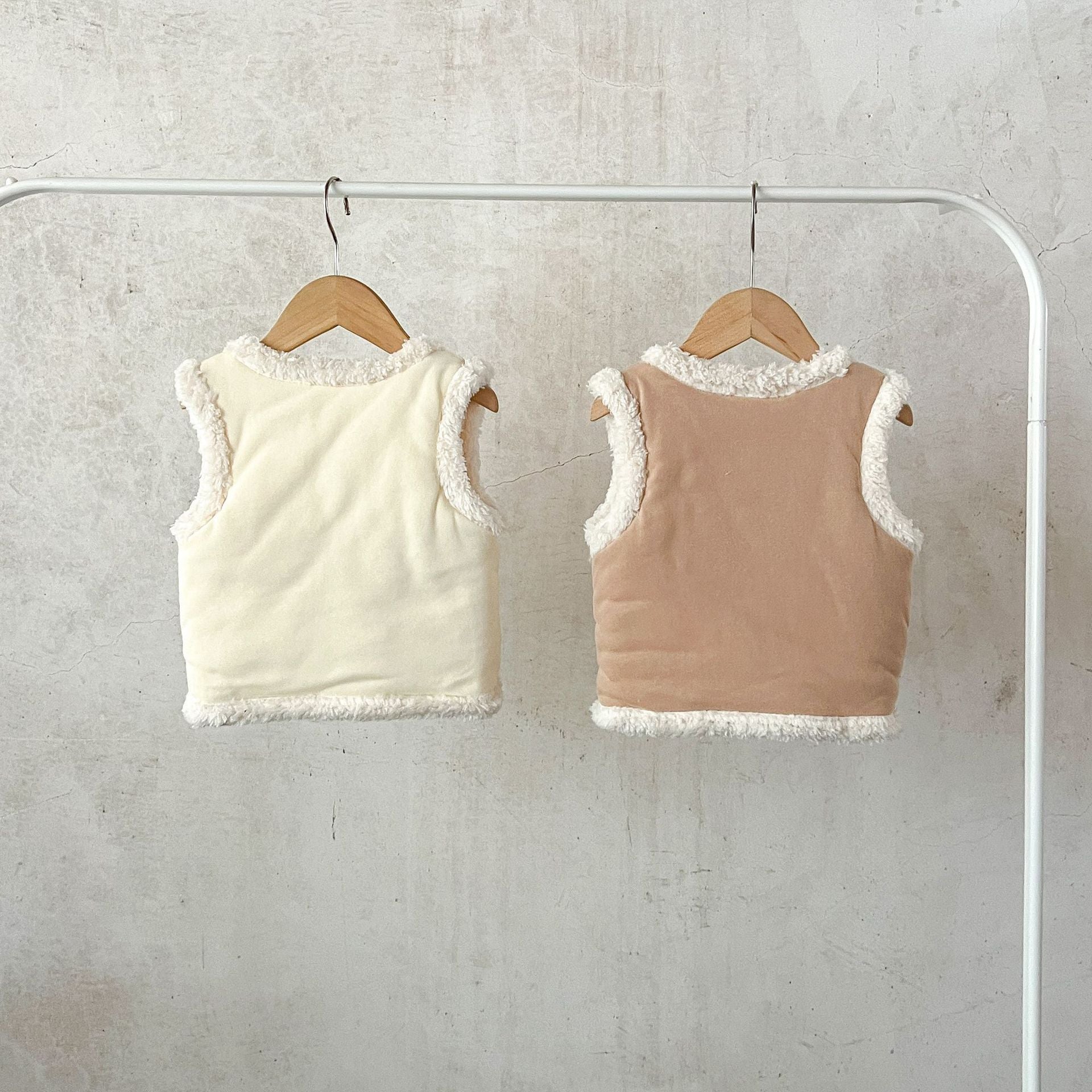 Baby Girl Autumn Winter Vest Warm Cotton Padded Thicken Sleeveless Coat Versatile Plus Velvet Infant Waistcoats