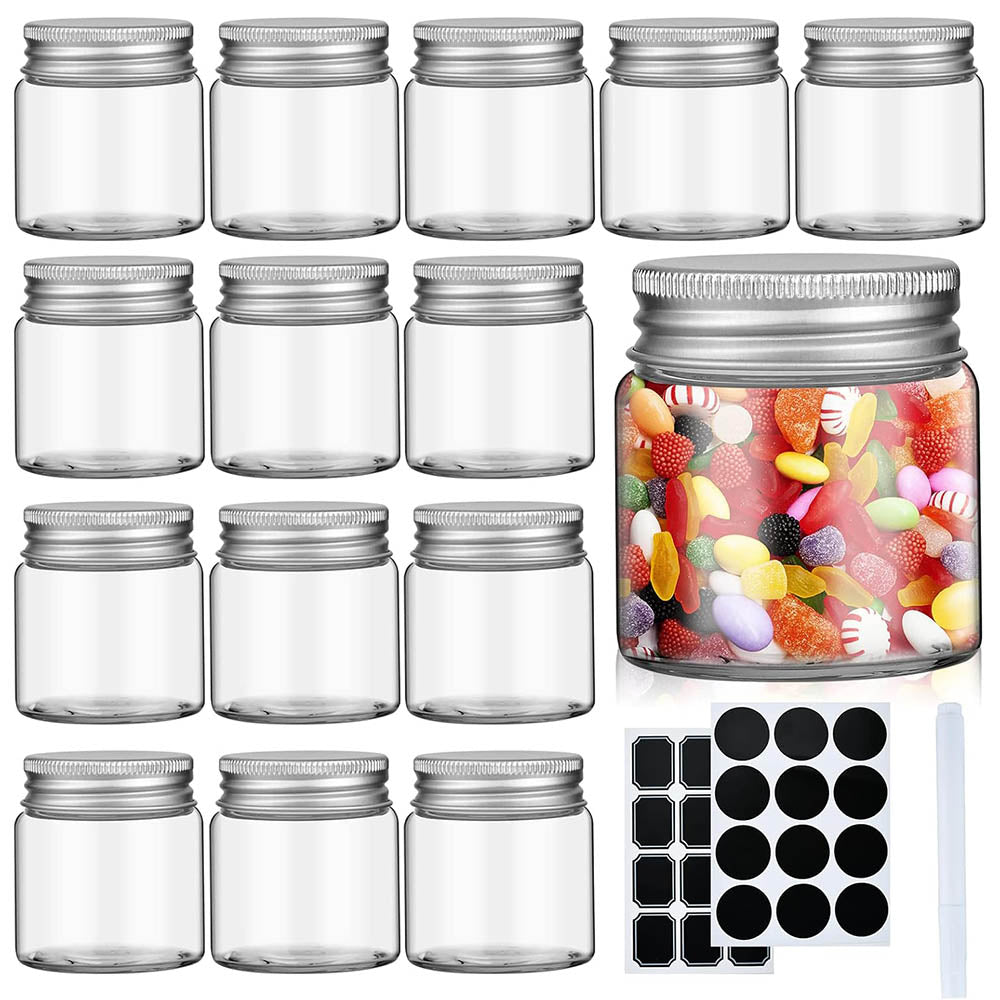 Mini Mason Jars with Lids, Wide Mouth Clear Glass Jars for Canning, Food Storage, Spice, Jam, Honey, Jelly Jars