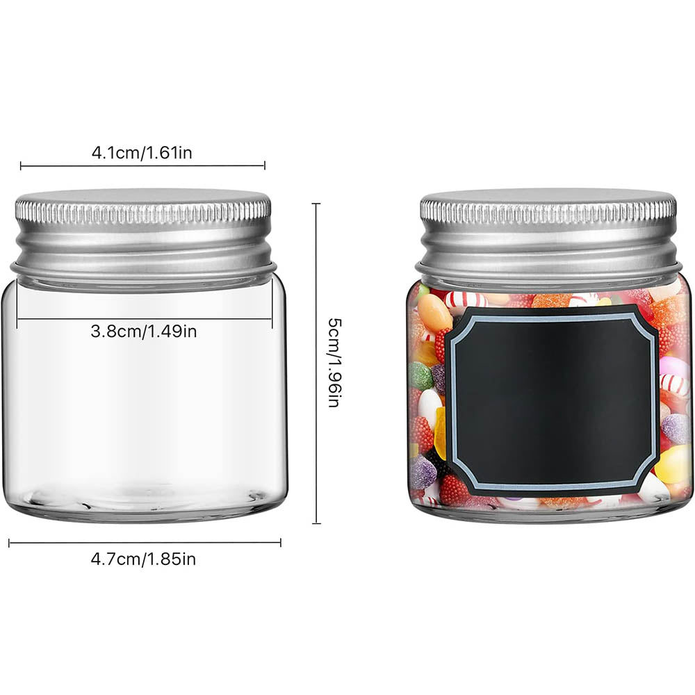 Mini Mason Jars With Lids Wide Mouth Clear Glass Jars For Canning Food Storage Spice Jam Honey Jell 5