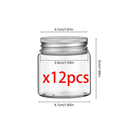 Mini Mason Jars With Lids Wide Mouth Clear Glass Jars For Canning Food Storage Spice Jam Honey Jell 6