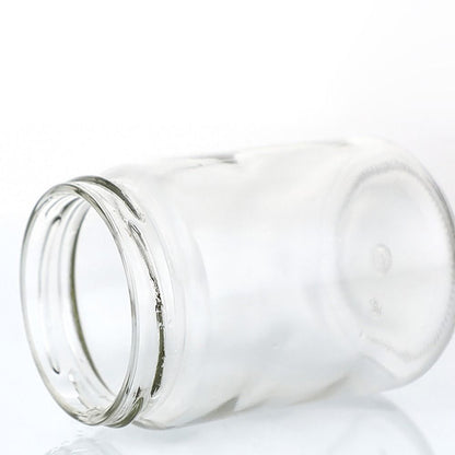 Round Mason Jar With Black Airtight Lids Glass Food Storage Kitchen Containers Canning Jars For Spi