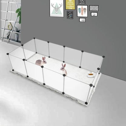 Portable Pet Playpen Large Plastic Yard Fence Puppy Kennel Crate Rabbit Guinea Pig Cage Small Anima 1