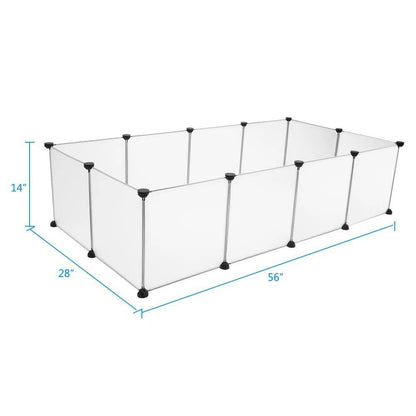 Portable Pet Playpen Large Plastic Yard Fence Puppy Kennel Crate Rabbit Guinea Pig Cage Small Anima 5