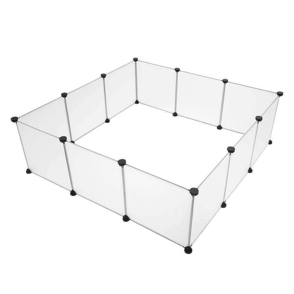 Portable Pet Playpen Large Plastic Yard Fence Puppy Kennel Crate Rabbit Guinea Pig Cage Small Anima 3