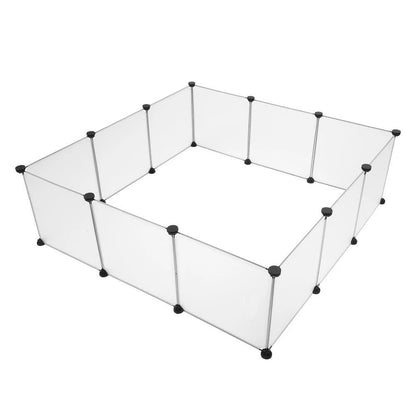 Portable Pet Playpen Large Plastic Yard Fence Puppy Kennel Crate Rabbit Guinea Pig Cage Small Anima 3