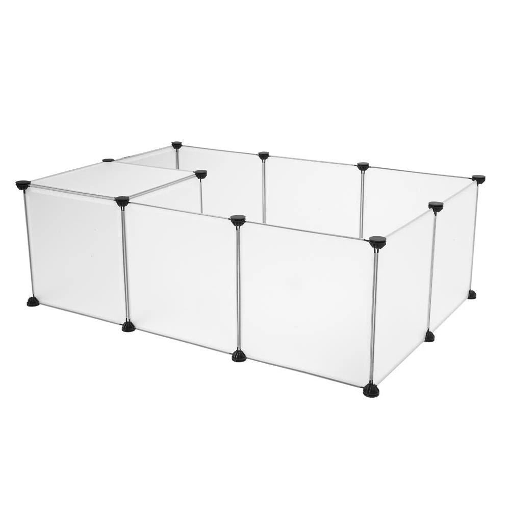 Portable Pet Playpen Large Plastic Yard Fence Puppy Kennel Crate Rabbit Guinea Pig Cage Small Anima 4